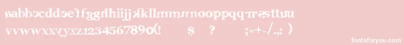 Karabine Font – White Fonts on Pink Background