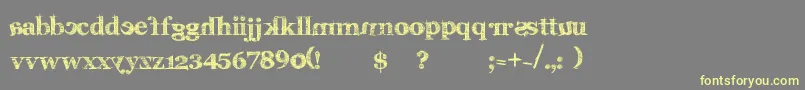 Karabine Font – Yellow Fonts on Gray Background