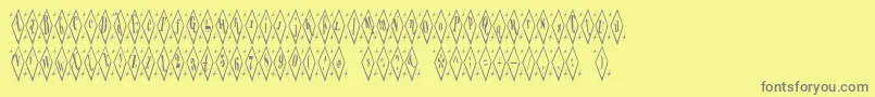 TeryleneTop Font – Gray Fonts on Yellow Background