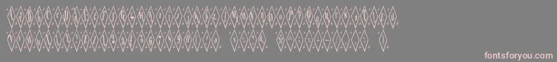 TeryleneTop Font – Pink Fonts on Gray Background