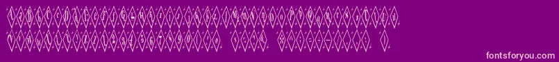 TeryleneTop Font – Pink Fonts on Purple Background