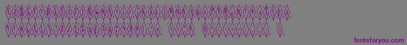 TeryleneTop Font – Purple Fonts on Gray Background