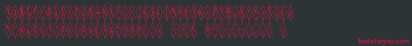 TeryleneTop Font – Red Fonts on Black Background
