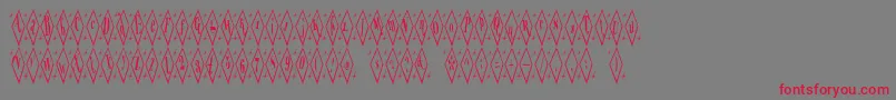 TeryleneTop Font – Red Fonts on Gray Background
