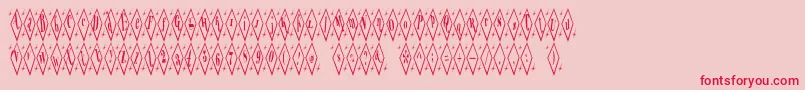 TeryleneTop Font – Red Fonts on Pink Background
