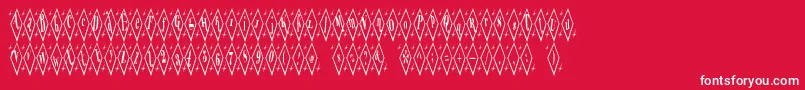 TeryleneTop Font – White Fonts on Red Background