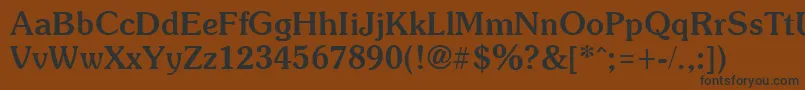 SoutaneBold Font – Black Fonts on Brown Background
