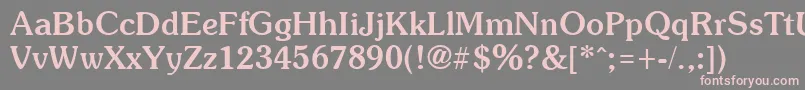 SoutaneBold Font – Pink Fonts on Gray Background