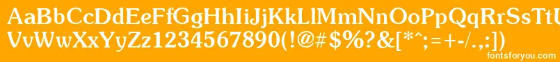 SoutaneBold Font – White Fonts on Orange Background