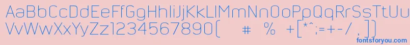 NordsterndemoHell Font – Blue Fonts on Pink Background