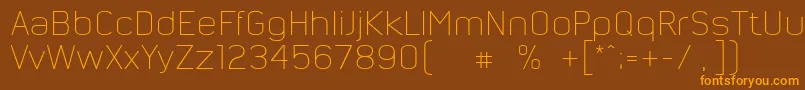 NordsterndemoHell Font – Orange Fonts on Brown Background