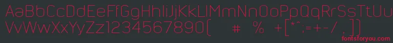 NordsterndemoHell Font – Red Fonts on Black Background
