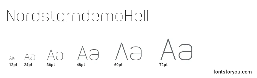 NordsterndemoHell Font Sizes