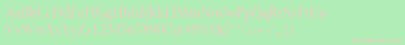 MinionproMediumcndisp Font – Pink Fonts on Green Background