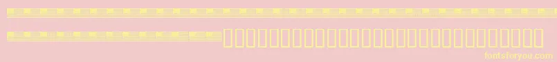 KrATimeForPeace Font – Yellow Fonts on Pink Background