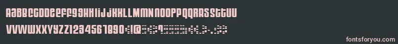 Moog Font – Pink Fonts on Black Background