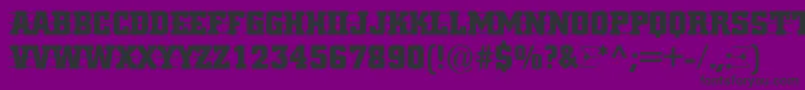 フォントCityno2 – 紫の背景に黒い文字
