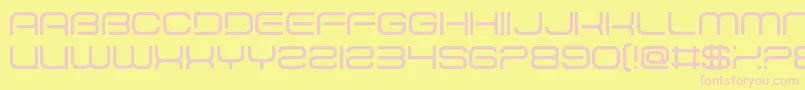 DevelopmentHell Font – Pink Fonts on Yellow Background