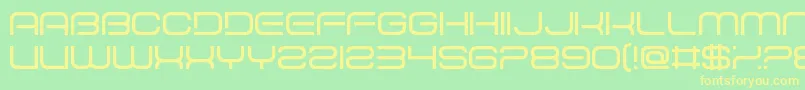 DevelopmentHell Font – Yellow Fonts on Green Background