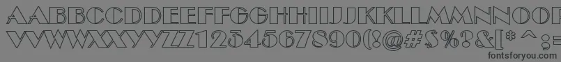 ABenttitulotl Font – Black Fonts on Gray Background