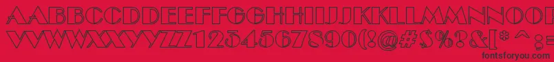 ABenttitulotl Font – Black Fonts on Red Background