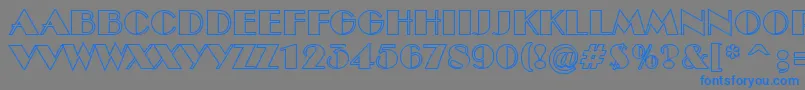 ABenttitulotl Font – Blue Fonts on Gray Background