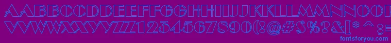ABenttitulotl Font – Blue Fonts on Purple Background