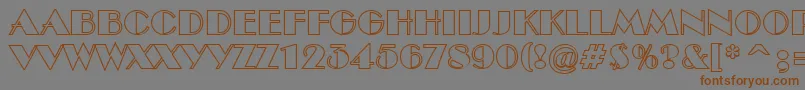 ABenttitulotl Font – Brown Fonts on Gray Background