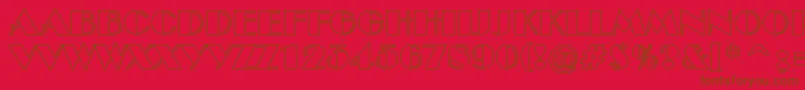 ABenttitulotl Font – Brown Fonts on Red Background