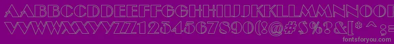 ABenttitulotl Font – Gray Fonts on Purple Background