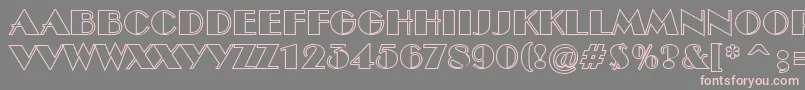 ABenttitulotl-Schriftart – Rosa Schriften auf grauem Hintergrund