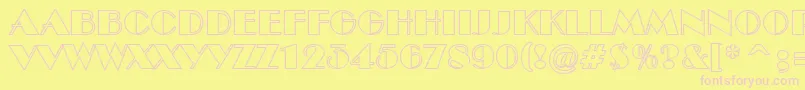 ABenttitulotl Font – Pink Fonts on Yellow Background