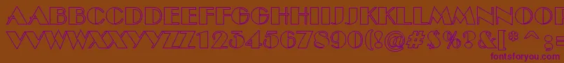 ABenttitulotl Font – Purple Fonts on Brown Background