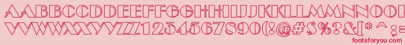 ABenttitulotl Font – Red Fonts on Pink Background