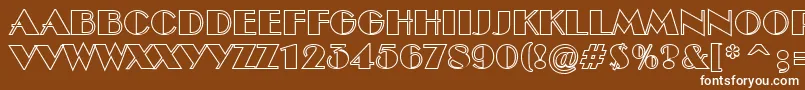 ABenttitulotl Font – White Fonts on Brown Background