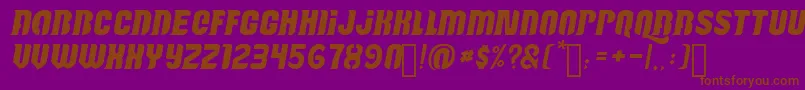 Reactive Font – Brown Fonts on Purple Background