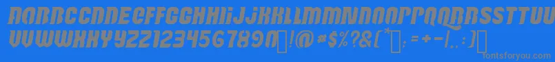 Reactive-fontti – harmaat kirjasimet sinisellä taustalla