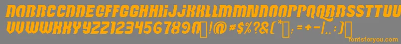 Reactive Font – Orange Fonts on Gray Background