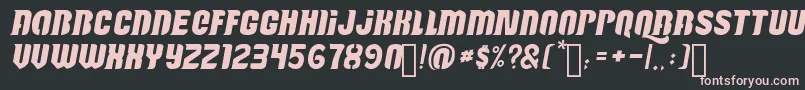 Reactive-fontti – vaaleanpunaiset fontit mustalla taustalla
