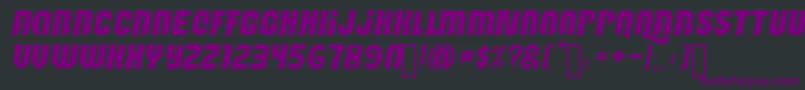 Reactive Font – Purple Fonts on Black Background