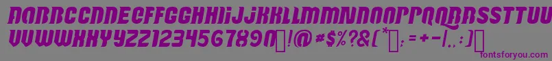 Reactive Font – Purple Fonts on Gray Background