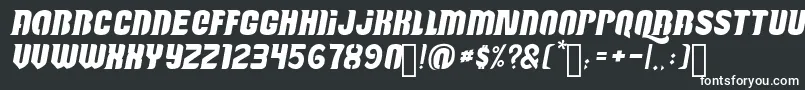 Шрифт Reactive – белые шрифты на чёрном фоне