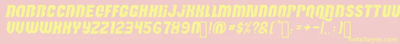 Reactive Font – Yellow Fonts on Pink Background
