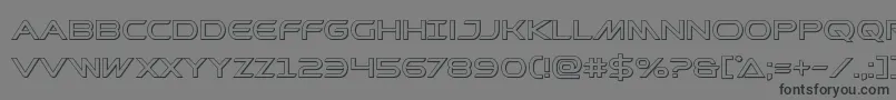 Prometheanout Font – Black Fonts on Gray Background
