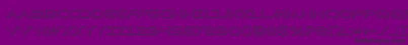Шрифт Prometheanout – чёрные шрифты на фиолетовом фоне