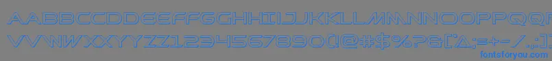 Prometheanout Font – Blue Fonts on Gray Background