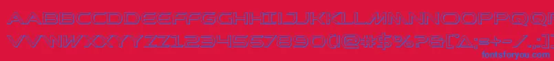 Prometheanout Font – Blue Fonts on Red Background