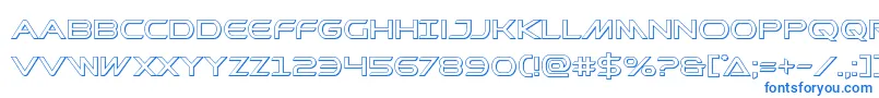 Шрифт Prometheanout – синие шрифты