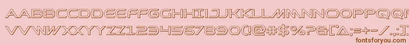 Prometheanout Font – Brown Fonts on Pink Background