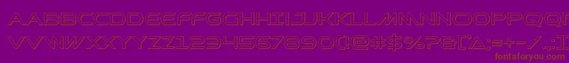 Prometheanout Font – Brown Fonts on Purple Background